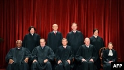 The Justices of the US Supreme Court sit for their official photograph, October 8, 2010.