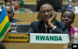 FILE - Rwanda president Paul Kagame attends the opening ceremony of the 26 ordinary of the African Summit in Ethiopian capital Addis Ababa.