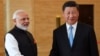 资料照 印度总理莫迪与中国国家主席习近平在武汉（2018年4月27号）