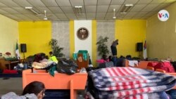 Migrantes que esperan asilo, en el albergue El Buen Samaritano, en Ciudad Juárez.