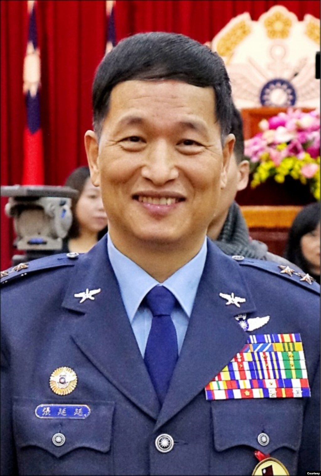 台湾前空军副司令张延廷。（照片提供：赖正哲）(photo:VOA)