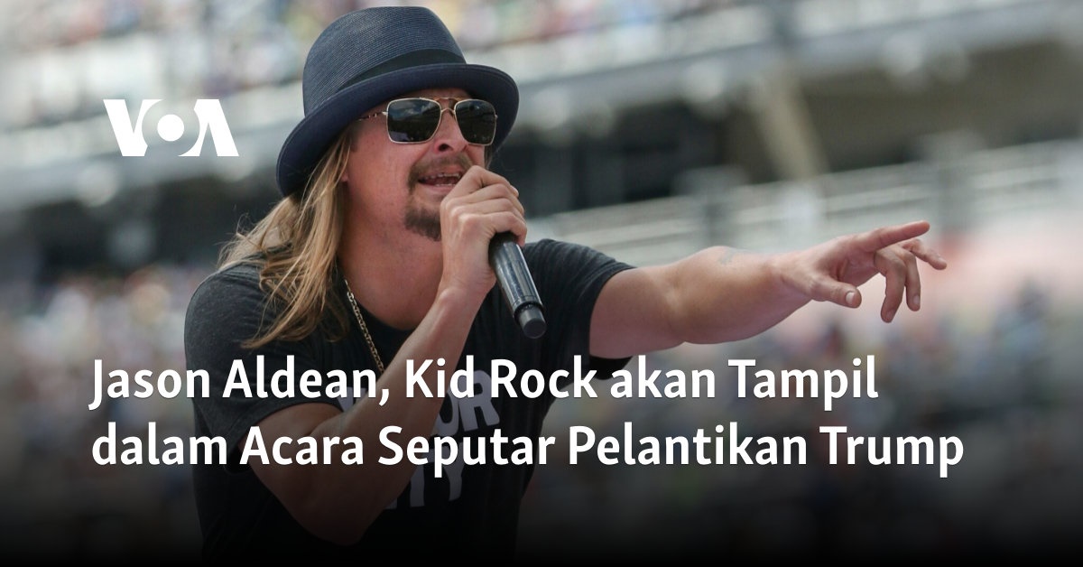 Jason Aldean, Kid Rock akan Tampil dalam Acara Seputar Pelantikan Trump