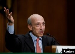 FILE - U.S. Securities and Exchange Commission (SEC) Chairman Gary Gensler, testifies before the Senate Banking, Housing and Urban Affairs Committee during an oversight hearing on Capitol Hill in Washington, U.S., September 15, 2022. (REUTERS/Evelyn Hockstein/File Photo)