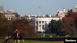 미국 워싱턴의 백악관.