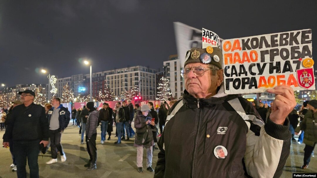 Protest u naselju Beograd na vodi na koju je građane pozvala Inicijativa "Most ostaje" (Foto: FoNet)