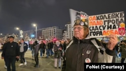 Protest u naselju Beograd na vodi na koju je građane pozvala Inicijativa "Most ostaje" (Foto: FoNet)