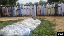 Jana'izar wadansu mutane da 'yan bindiga suka kashe a Zamfara