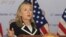 U.S. Secretary of State Hillary Rodham Clinton speaks at a press conference during the ASEAN Foreign Ministers' Meeting in Phnom Penh, Cambodia, July 12, 2012.