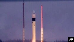지난 2017년 10월 러시아 러시아 북부에 있는 플레세츠크 발사장에서 유럽우주국(ESA)의 인고위성인 '코페르니쿠스 센티넬-5P'R가 발사되고 있다. (자료사진)