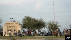 Urwinjiriro rw'ikibanza ca gisirikare ca Fort Hood, mu ntara ya Texas