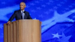 Former President Obama fires up the DNC crowd in support of Kamala Harris