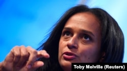 Isabel dos Santos, num evento da Reuters em Londres, 2017