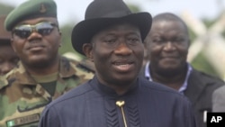 Nigerian President Goodluck Jonathan (file photo)