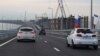 Russian Bikers, Crimeans Cross 'Putin's Bridge' in Inaugural Drive