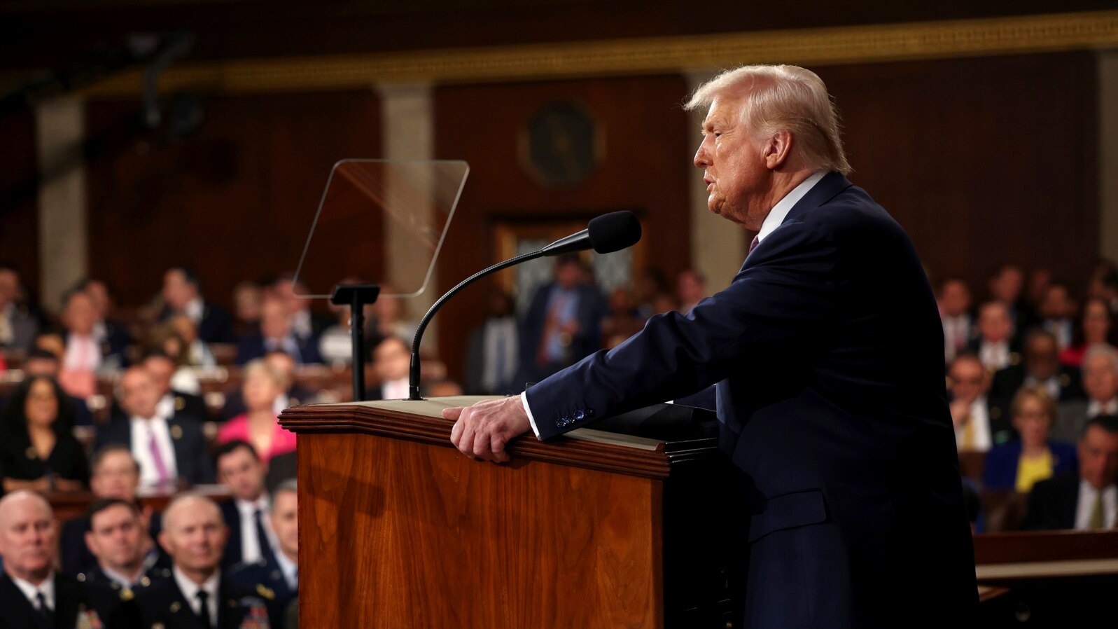 Prezida Donald Trump mu nteko ishinga amategeko ya Leta zunze ubumwe z'Amerika