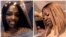 FILE - Two undated selfie photos provided courtesy of the Dime Doe family show Dime Doe, a Black transgender woman. Daqua Lameek Ritter, a man who had a secret sexual relationship with Doe, was found guilty on Feb. 23, 2024, of killing her in a trial in Columbia, South Carolina.