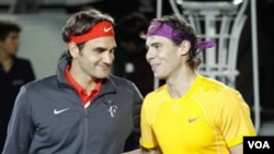 Roger Federer dan Rafael Nadal tampaknya akan bertemu di semifinal Australia Terbuka (foto:dok).