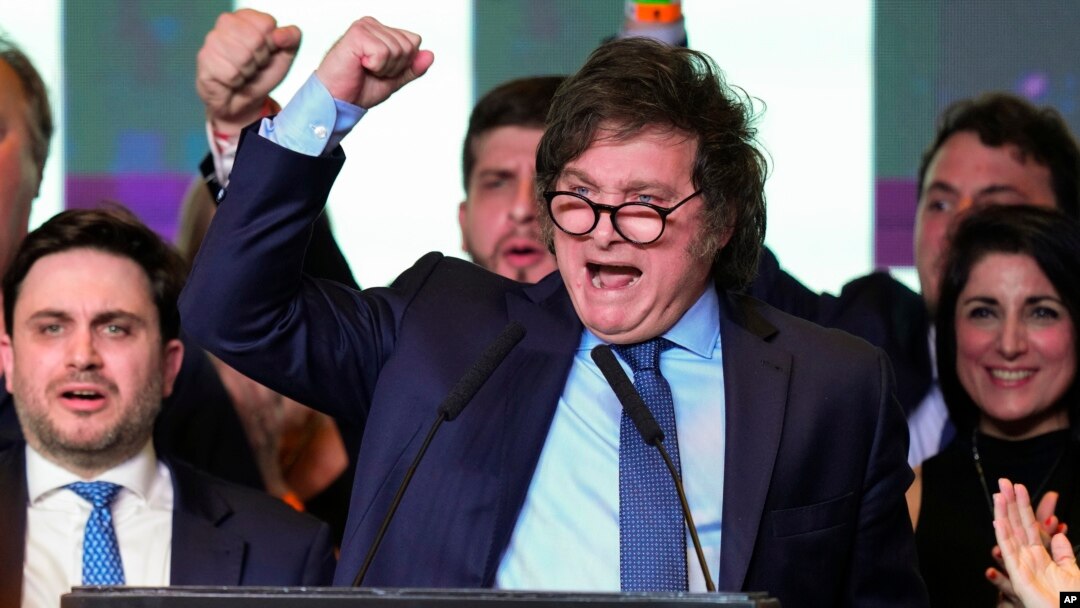 Havijer Milei, novi predsednik Argentine (foto: AP /Natacha Pisarenko)
