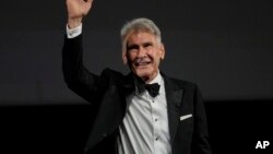 L'acteur américain Harrison Ford, 80 ans, après avoir reçu la Palme d'Or d'honneur au 76e festival international du film, à Cannes, en France, jeudi 18 mai 2023.