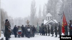 Les funérailles du pilote russe Oleg Peshkov, le 2 décembre 2015. (REUTERS/Maxim Zmeyev)