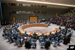 FILE - U.S. Secretary of State Rex Tillerson speaks during a high level Security Council meeting.