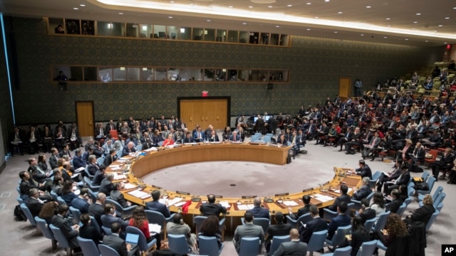 U.S. Secretary of State Rex Tillerson speaks during a high level Security Council meeting on the situation in North Korea, at United Nations headquarters, Dec. 15, 2017.