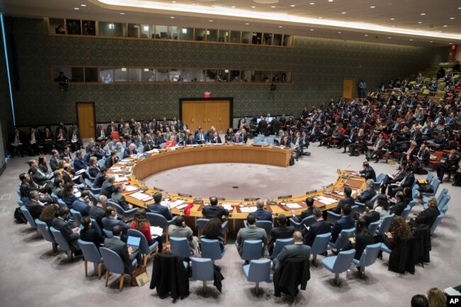 FILE - U.S. Secretary of State Rex Tillerson speaks during a high level Security Council meeting.