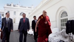 西藏精神领袖达赖喇嘛（Dalai Lama）2010 年2月18日访问白宫并会见时任美国总统奥巴马（路透社）