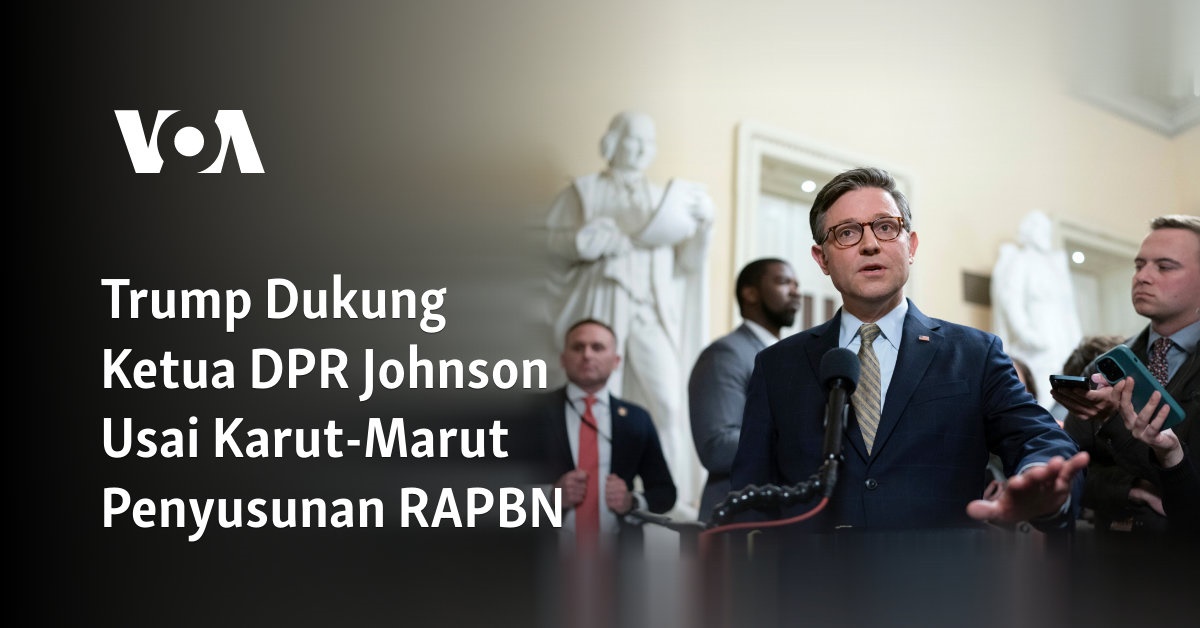 Trump Dukung Ketua DPR Johnson Usai Karut-Marut Penyusunan RAPBN