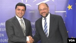 BDP Eş Genel Başkanı Selahattin Demirtaş'ın Brüksel'de görüştüğü isimler arasında AP Başkanı Martin Schulz da vardı.