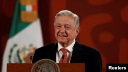 El presidente de México, Andrés Manuel López Obrador, habla durante una conferencia de prensa en el Palacio Nacional de la Ciudad de México, México, el 30 de septiembre de 2022.