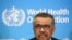 Director-General of the WHO Tedros Adhanom Ghebreyesus, attends a news conference on the coronavirus in Geneva, Feb. 24, 2020. 