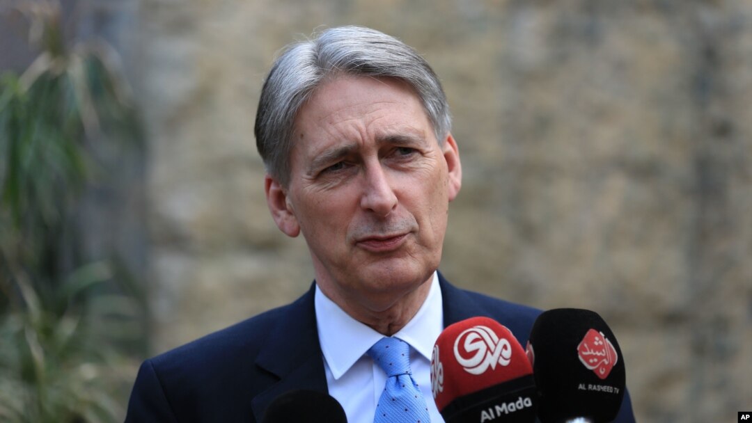 Menteri Keuangan Inggris, Philip Hammond (foto: dok).