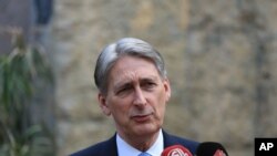 Menteri Keuangan Inggris, Philip Hammond (Foto: dok).