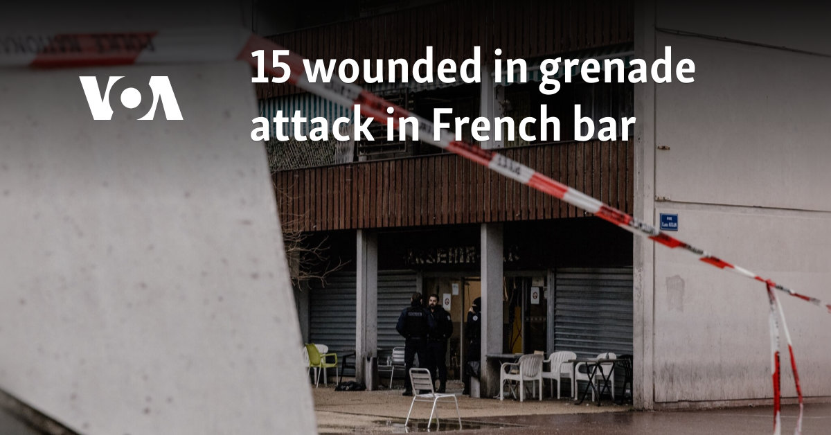 15 wounded in grenade attack in French bar