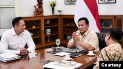 Presiden Prabowo dalam Rapat Terbatas di Istana Kepresidenan , Jakarta, Selasa (21/1) menargetkan IKN untuk menjadi Ibu Kota Politik di 2028 (biro Setpres)