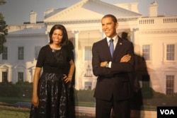 مجسمه باراک و میشل اوباما در موزه مادام توسو