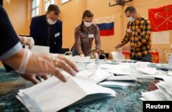 підрахунок голосів на виборчій ділянці в РФ