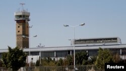 FILE - The Sanaa International airport is seen in Sanaa, Yemen, Nov. 23, 2017. 