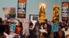 FILE - Activists participate in a demonstration against fossil fuels at the COP29 U.N. Climate Summit, in Baku, Azerbaijan, Nov. 16, 2024.