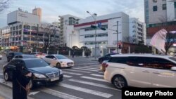 Kantor KBRI dan IIPC di Seoul, Korea Selatan, yang ditutup sejak Jumat (28/2) karena temuan satu kasus virus korona di dekat lokasi kompleks itu. (courtesy: KBRI Seoul)