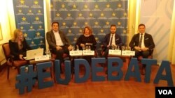 Debata "Može li Srbija ka EU bez rešavanja pitanja Kosova" u organizaciji Instituta za evropske poslove, u beogradskom hotelu Moskva, 29. novembra 2018.