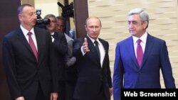 Vladimir Putin, İlham Əliyev, Serj Sarkisyan