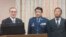 台湾新任国防部长冯世宽(左一)首次在立法院接受质询