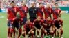 U.S. soccer team pose for a group photo in Washington, June 19, 2011.