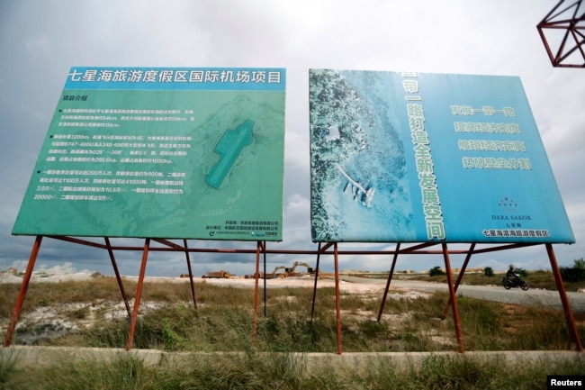 An airport construction site is seen in an area developed by China company Union Development Group at Botum Sakor in Koh Kong province, Cambodia, May 6, 2018.