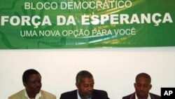 Membros da direcção do Bloco Democrático em Cabinda