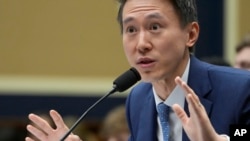 TikTok CEO Shou Zi Chew testifies during a hearing of the House Energy and Commerce Committee, on the platform's consumer privacy and data security practices and impact on children, March 23, 2023.