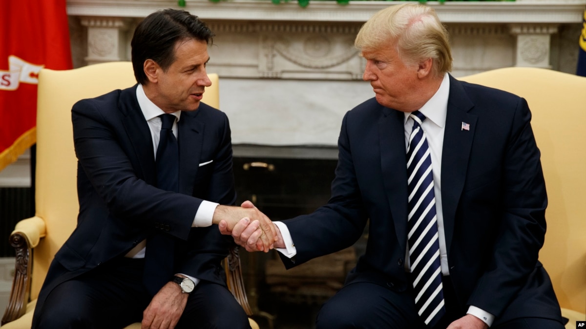 Trump Bertemu PM Baru Italia di Gedung Putih