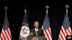 President Barack Obama speaks at the House Democratic Issues Conference, Jan. 27, 2012, in Cambridge, Md.